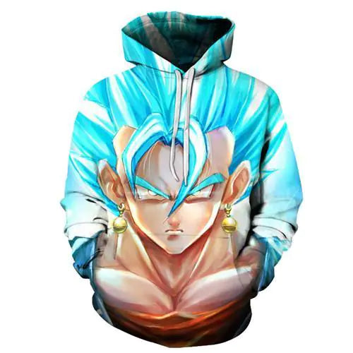 3D Printed Hoodie with Pocket - Dragon Ball Design