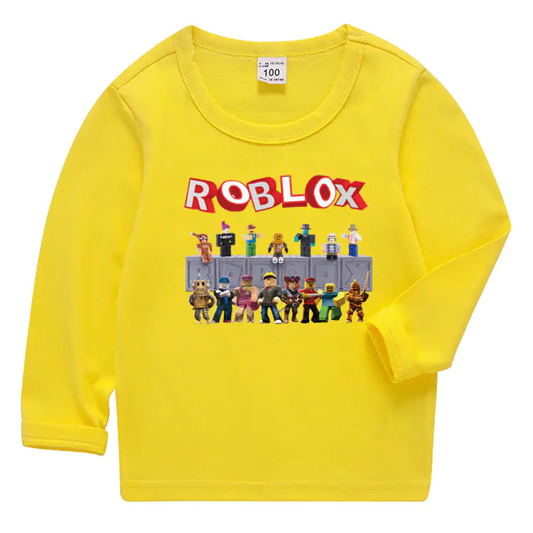 2020 Kids Korean Style Roblox Long Sleeve T-Shirt