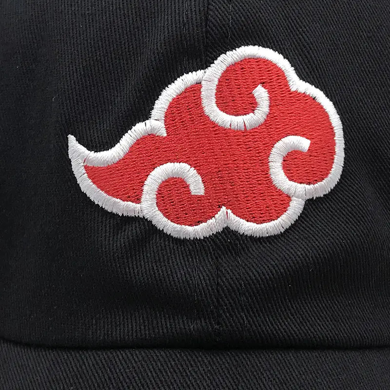 Anime Naruto Akatsuki Cloud Embroidered Baseball Cap