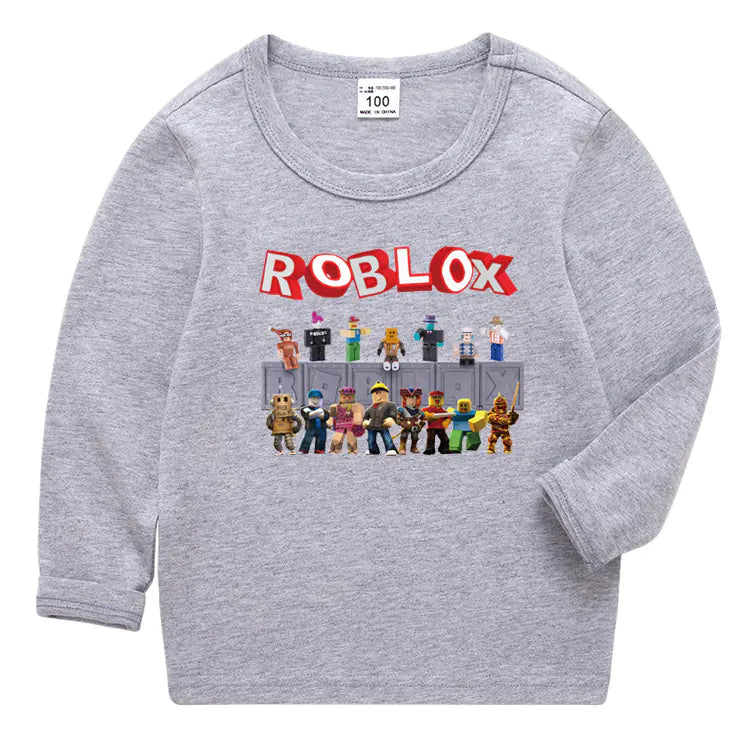 2020 Kids Korean Style Roblox Long Sleeve T-Shirt
