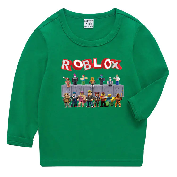 2020 Kids Korean Style Roblox Long Sleeve T-Shirt