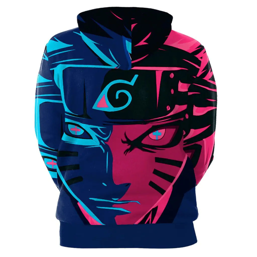 2020 Naruto Hoodie 3D Digital Print Couples Sweatshirt