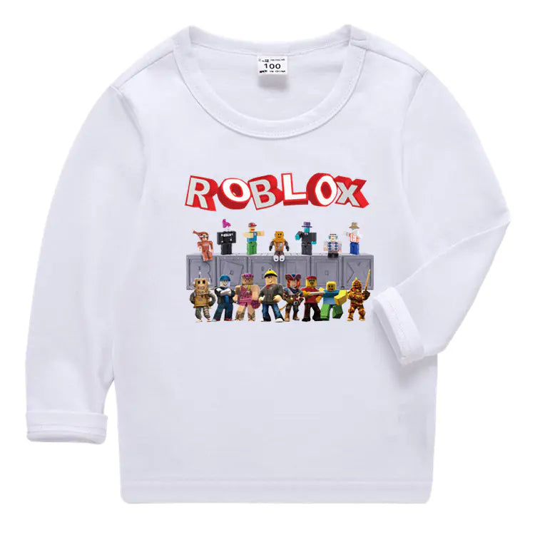 2020 Kids Korean Style Roblox Long Sleeve T-Shirt